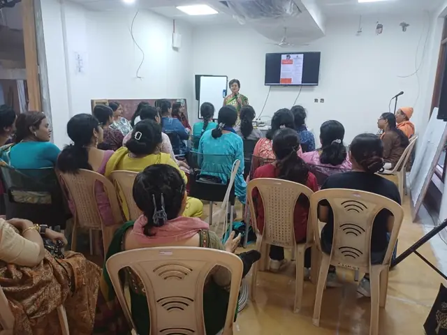 A storytelling workshop in progress